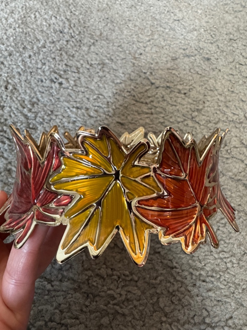Fall Leaf Candle Holder